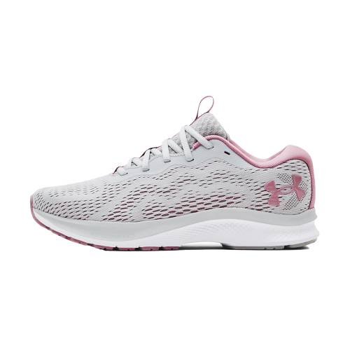 バンディット 薄墨色 薄墨色 アンダーアーマー \"HALO PURPLE\"" スニーカー レディース UNDER ARMOUR CHARGED BANDIT 7 WMNS GREY 3024189 105 /"