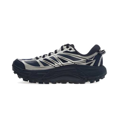 素早さ 紺色 米国海軍 \"VARSITY SILVER\"" スニーカー メンズ HOKA MAFATE SPEED 2 NAVY 1126851 VYNV /"