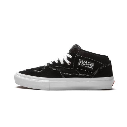 ヴァンズ バンズ 二分の一 滑る ハーフキャブ \"BLACK WHITE\"" スニーカー メンズ VANS HALF CAB SKATE / VN0A5FCDY28"