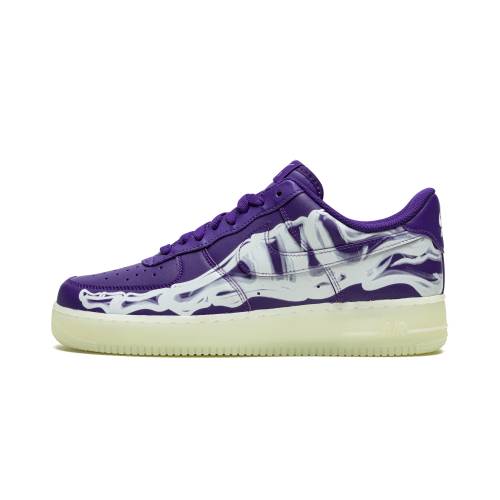 ナイキ 空軍 \u002707 \"PURPLE HALLOWEEN\"" スニーカー メンズ NIKE AIR FORCE 1 LOW QS SKELETON CU8067 500 /"