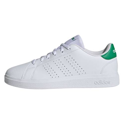 アディダス 白色 ホワイト 2.0 \"CLOUD GREEN\" ジュニア キッズ ADIDAS ADVANTAGE BASE GS WHITE ID3889 / ベビー マタニティ スニーカー