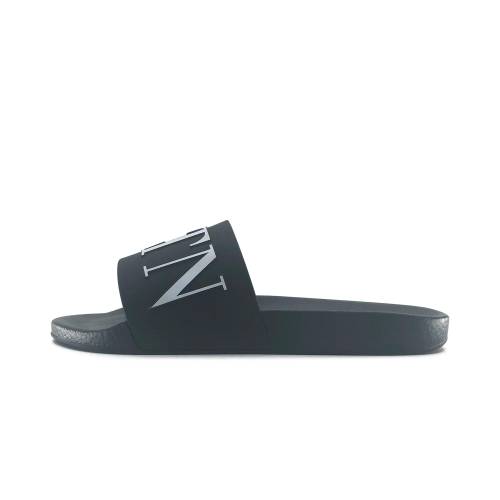 ヴァレンティノ 黒いこと 黒いこと ロゴタイプ スウィミングプール \"BLACK\"" スニーカー メンズ VALENTINO BLACK VLTN LOGO POOL SLIDES VLTMSHS0002 /"
