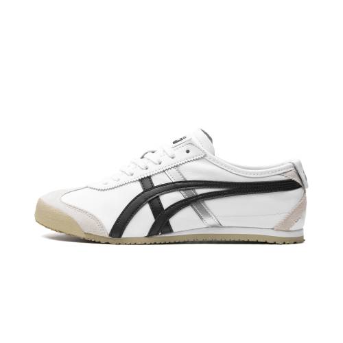 メキシコ合衆国 しろがね色 しろがね色 オニツカタイガー \"WHITE BLACK\"" スニーカー メンズ ONITSUKA TIGER MEXICO 66 SILVER 1183C102 101 /"