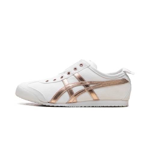 メキシコ合衆国 白いこと 白いこと サクラ色 オニツカタイガー \"SLIPON GOLD\"" スニーカー メンズ ONITSUKA TIGER MEXICO 66 \""SLIP-ON WHITE ROSE 1183A962 100 /"