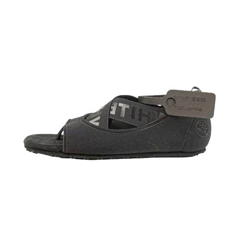 象牙色 スニーカー 運動すること靴 サンダル \"BLACK\"" スニーカー メンズ OFF-WHITE YOGA FLAT SHOES SANDALS 74NGG-OW-2014 /"