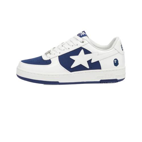 ベイプ 白色 ホワイト "#6 NAVY" スニーカー メンズ BAPE A BATHING APE STA LOW WHITE 001FWK801306M NVY /|スニケス