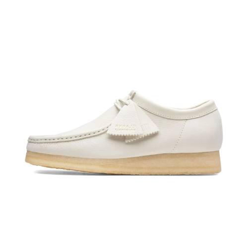 クラークス 白いこと 白いこと \"OFF NUBUCK\"" スニーカー メンズ CLARKS WALLABEE WHITE 26166299 /"