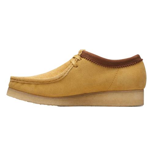 クラークス \"YELLOW SUEDE\"" スニーカー メンズ CLARKS WALLABEE COMBINATION 26170536 /"