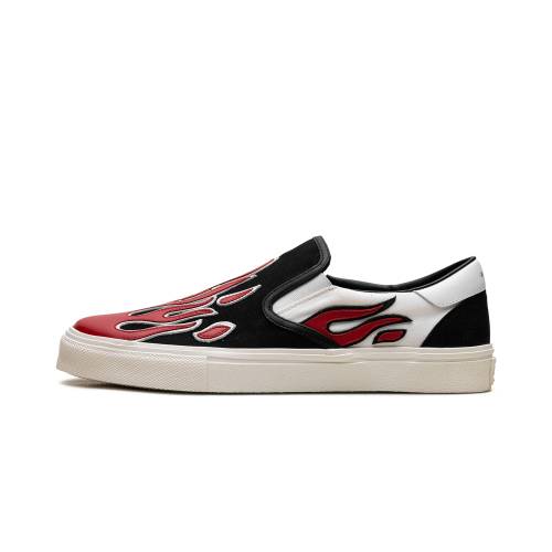 アミリ スリッポン \"BLACK RED\"" スニーカー メンズ AMIRI FLAME SLIP ON / S0F23149CL BWR"