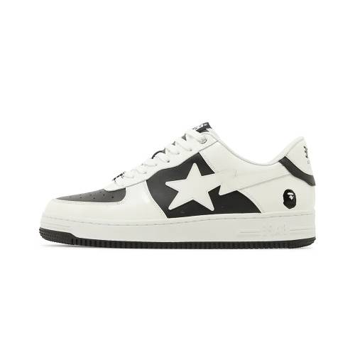 ベイプ \"WHITE BLACK\"" スニーカー メンズ BAPE STA / 1K30191328 BLK"