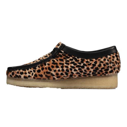 クラークス \"LEOPARD PRINT\"" スニーカー レディース CLARKS WALLABEE WMNS 26160033 /"