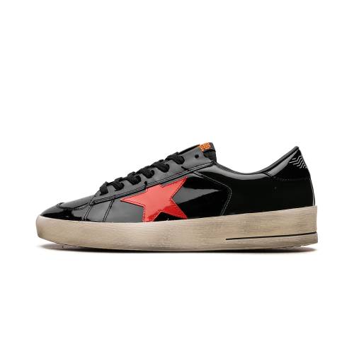 ゴールデングース 緑 グリーン パテント レザー 橙 オレンジ "BLACK STAR" スニーカー メンズ GOLDEN GOOSE STARDAN LAB AND GREEN PATENT LEATHER WITH ORANGE GMF00304 F005084 82475 /｜スニケス