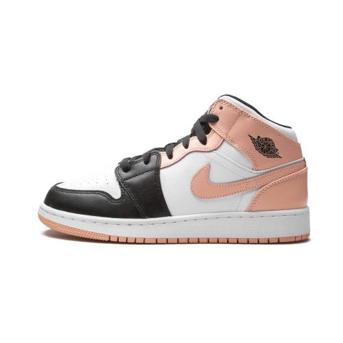 ナイキ ジョーダン ミッド エアジョーダン \"ARCTIC ORANGE\"" 御坊っちゃん キッズ JORDAN AIR 1 MID GS 554725 133 / もの言う花 マタニティ スニーカー"