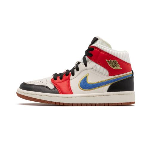ナイキ ジョーダン ミッド \"LET MAN\"" スニーカー レディース JORDAN AIR 1 MID SE WMNS \""LET(HER)MAN\"" DC1426 100 /"