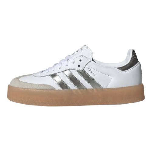 アディダス しろがね色 しろがね色 \"WHITE METALLIC\"" スニーカー レディース ADIDAS SAMBAE WMNS SILVER JS3943 /"