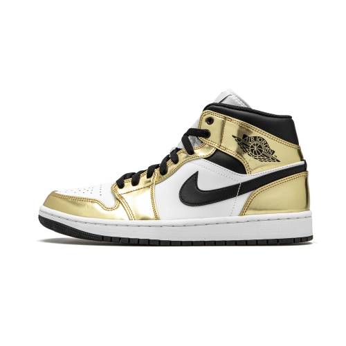 ナイキ ジョーダン ミッド エアジョーダン \"METALLIC GOLD\" スニーカー メンズ JORDAN AIR 1 MID SE DC1419 700 /
