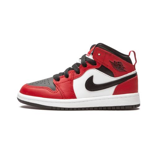 ナイキ ジョーダン ミッド 黒いこと 黒いこと エアジョーダン \"CHICAGO TOE\"" お坊っちゃん キッズ JORDAN AIR 1 MID なおなお書き BLACK 640734 069 / もの言う花 マタニティ スニーカー"