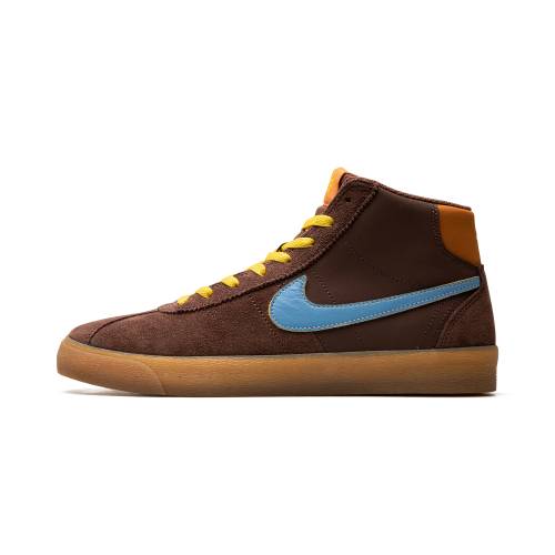 ナイキ エスビー 青みはたご屋 ご機嫌 \"WHY ?\"" スニーカー レディース NIKE SB BRUIN HIGH WMNS SO SAD DX4325 200 /"