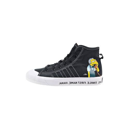 アディダス 中核グループ 黒いこと 黒いこと \"THE WHITE\"" 御坊っちゃん キッズ ADIDAS NIZZA HI RF GS SIMPSONS - CORE BLACK / CLOUD GZ3538 もの言う花 マタニティ スニーカー"