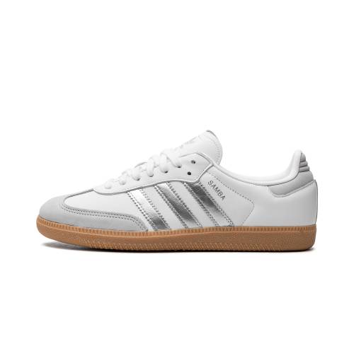 アディダス サンバ しろがね色 しろがね色 \"WHITE GREY\"" スニーカー レディース ADIDAS SAMBA OG WMNS SILVER METALLIC JI2725 /"
