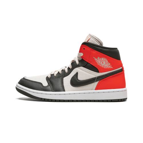 ナイキ ジョーダン ミッド \"NEWSPRINT\"" スニーカー レディース JORDAN AIR 1 MID SE WMNS DQ6078 100 /"