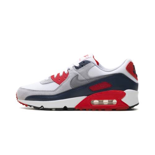 ナイキ マックス エア湖マックス \"WHITE RED\"" スニーカー メンズ NIKE AIR MAX 90 \""WHITE/COOL GREY-UNIVERSITY DM0029 117 /"