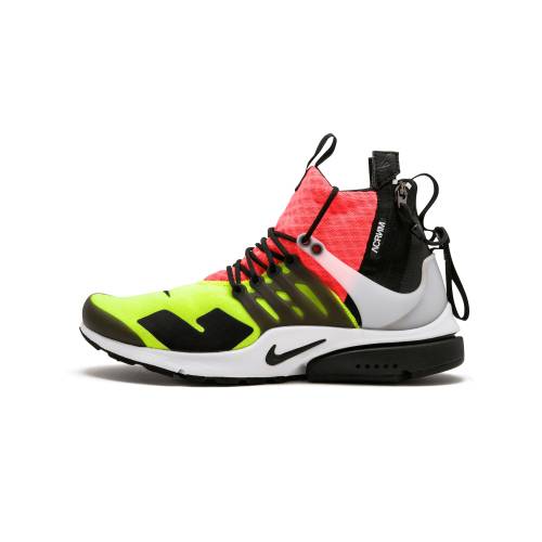 ナイキ プレスト ミッド エア "HOT VOLT" スニーカー メンズ NIKE AIR PRESTO MID - ACRONYM LAVA/VOLT" /｜スニケス