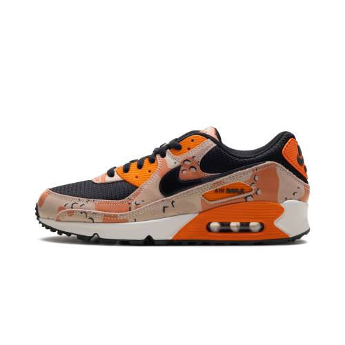 ナイキ マックス 割り増し金 ベージュ 橙 オレンジ色 大気圏マックス \"BIO BLACK\"" スニーカー メンズ NIKE AIR MAX 90 PREMIUM BEIGE / SAFETY ORANGE PHANTOM IF1721 201"