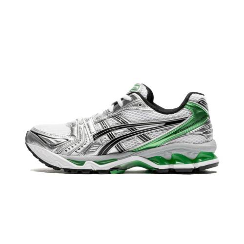 アシックス \"WHITE GREEN\"" スニーカー メンズ ASICS GEL-KAYANO 14 \""WHITE/MALACHITE 1201A019 110 /"
