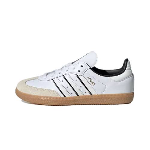 アディダス サンバ 白色 ホワイト 黒色 ブラック "DOUBLE GUM" ジュニア キッズ ADIDAS SAMBA OG PS WHITE BLACK IH5649 / ベビー マタニティ スニーカー｜スニケス
