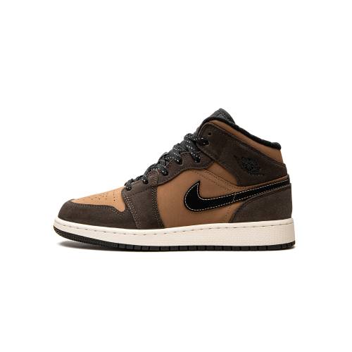 ナイキ ジョーダン ミッド エアジョーダン "EARTH TONE" ジュニア キッズ JORDAN AIR 1 MID SE GS DC7248 200 / ベビー マタニティ スニーカー|スニケス