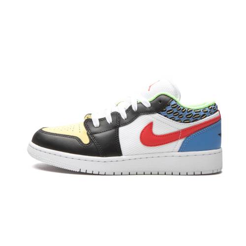 ナイキ ジョーダン エアジョーダン \"WHITE MULTICOLOR\"" 御坊っちゃん キッズ JORDAN AIR 1 LOW GS MESH / DH5927 006 もの言う花 マタニティ スニーカー"