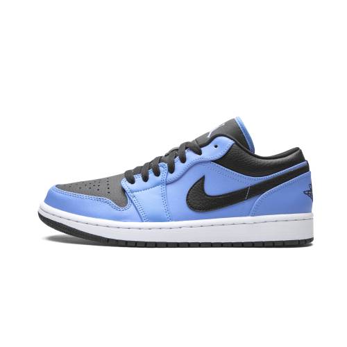 ナイキ ジョーダン 青味 青み エアジョーダン \"UNIVERSITY BLACK\"" スニーカー メンズ JORDAN AIR 1 LOW BLUE / 553558 403"