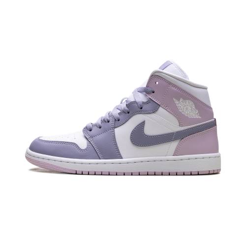 ナイキ ジョーダン ミッド \"INDIGO WHITE\"" スニーカー レディース JORDAN 1 MID WMNS HAZE DOLL BQ6472 510 /"