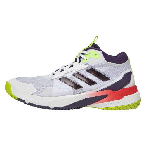 アディダス ミッド 白いこと 白いこと \"CLOUD MET. RED\"" スニーカー メンズ ADIDAS CRAZYFLIGHT 6 MID WHITE / AURORA SEMI LUCID HP7037"