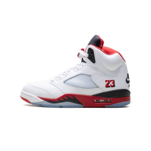 ナイキ ジョーダン 赤 赤いこと 黒いこと 黒いこと エアジョーダン \"FIRE \"" スニーカー メンズ JORDAN AIR 5 RED - BLACK TONGUE (2025)\"" HQ7978 101 /"