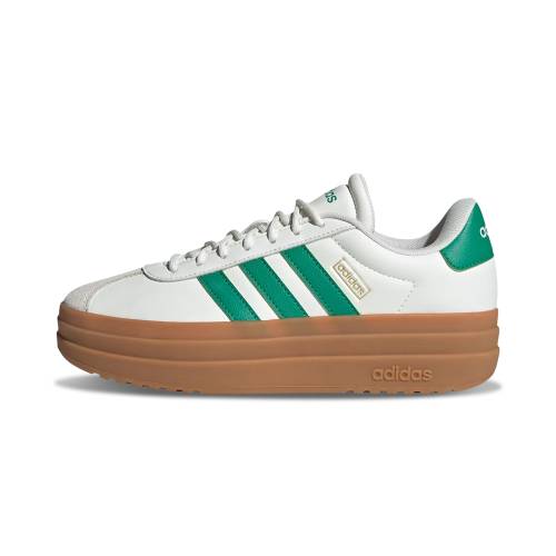 アディダス 厚地の外套 白いこと 白いこと 緑 緑であること ゴールド \"CORE METALLIC\"" スニーカー レディース ADIDAS VL COURT BOLD WMNS WHITE GREEN GOLD JQ7832 /"
