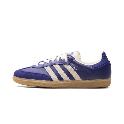 アディダス サンバ 紫 パープル 皮膚軟化剤 \"COLLEGIATE WHITE\"" スニーカー レディース ADIDAS SAMBA OG WMNS PURPLE CREAM JI2736 /"