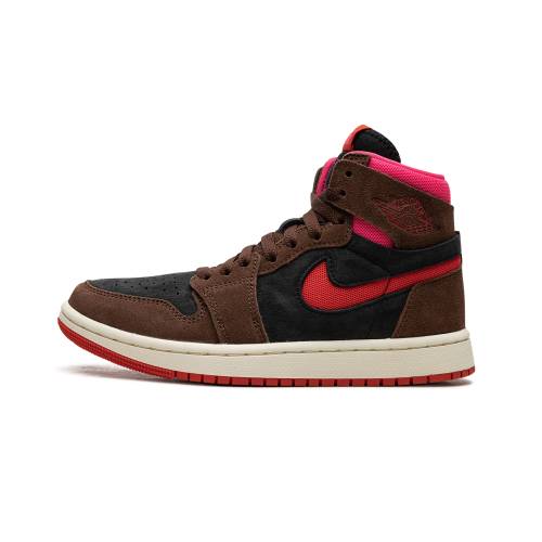 ナイキ ジョーダン 望遠レンズ \"CACAO PINK\"" スニーカー レディース JORDAN AIR 1 ZOOM CMFT WMNS WOW/PICANTE RED/BLACK/HYPER /"