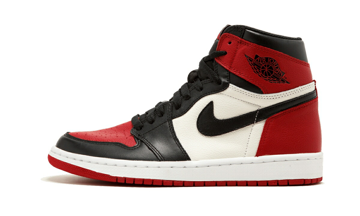 ナイキ ジョーダン 御機嫌 \"BRED TOE\"" スニーカー メンズ JORDAN 1 RETRO HIGH 555088 610 /"