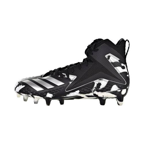 アディダス 炭素 ミッド 家鴨柄 クリーツ スパイク しろがね色 しろがね色 \"BLACK WHITE\"" スニーカー メンズ ADIDAS FREAK X CARBON MID RC CAMO CLEATS / SILVER METALLIC CLOUD B37335"