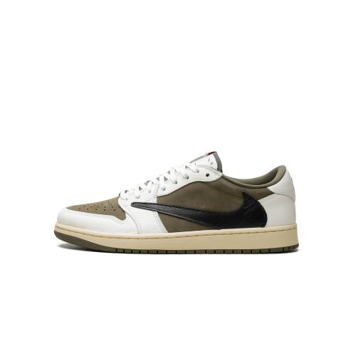 ナイキ ジョーダン エアジョーダン \"トラヴィススコット OLIVE\"" スニーカー メンズ JORDAN AIR 1 LOW \""TRAVIS SCOTT - MEDIUM DM7866 200 /"