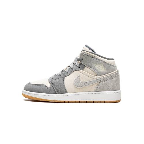 ナイキ ジョーダン ミッド エアジョーダン "COCONUT GREY" ジュニア キッズ JORDAN AIR 1 MID SE GS MILK / PARTICLE DN4346 100 ベビー マタニティ スニーカー|スニケス