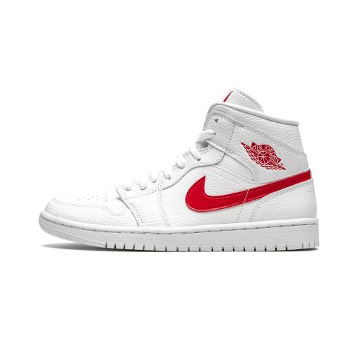 ナイキ ジョーダン ミッド \"UNIVERSITY RED\" スニーカー レディース JORDAN AIR 1 MID WMNS BQ6472 106 /