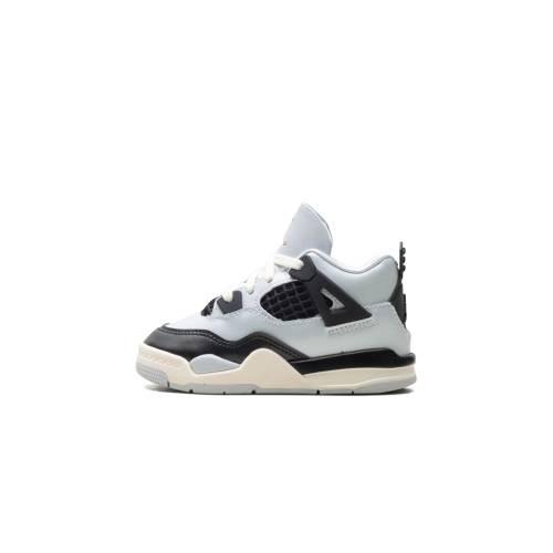 ナイキ ジョーダン \"PURE GOLDBLACKSAIL\"" もの言う花 JORDAN 4 RETRO TD PLATINUM/METALLIC GOLD-BLACK-SAIL\"" FZ8584 070 / キッズ マタニティ スニーカー"