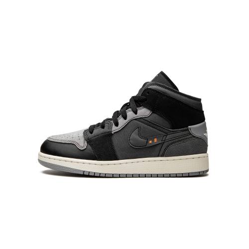 ナイキ ジョーダン ミッド エアジョーダン \"INSIDE OUT\"" 御坊っちゃん キッズ JORDAN AIR 1 MID SE CRAFT GS DV0438 001 / もの言う花 マタニティ スニーカー"