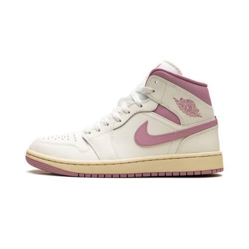 ナイキ ジョーダン ミッド サクラ色 \"SAIL MILK\"" スニーカー レディース JORDAN 1 MID WMNS PINK COCONUT BQ6472 162 /"