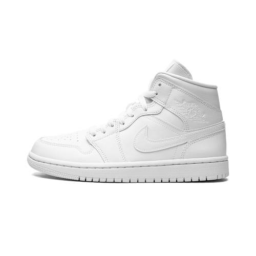 ナイキ ジョーダン ミッド 白いこと 白いこと \"TRIPLE 2022\"" スニーカー レディース JORDAN AIR 1 MID WMNS WHITE DV0991 111 /"