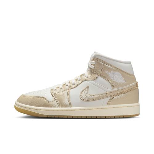 ナイキ ジョーダン ミッド 野球クラブ エアジョーダン \"METALLIC GOLD\"" スニーカー レディース JORDAN AIR 1 MID SE WMNS TEAM HV5159 100 /"