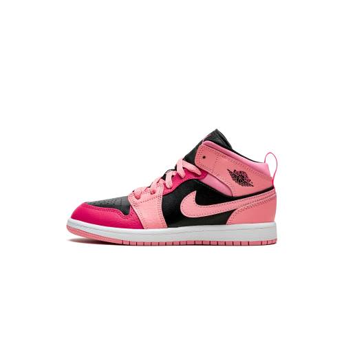 ナイキ ジョーダン ミッド \"CORAL CHALK\"" 御坊っちゃん キッズ JORDAN 1 MID なおなお書き 640734 662 / もの言う花 マタニティ スニーカー"